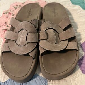 Naked Feet Women's Sandals in greige.